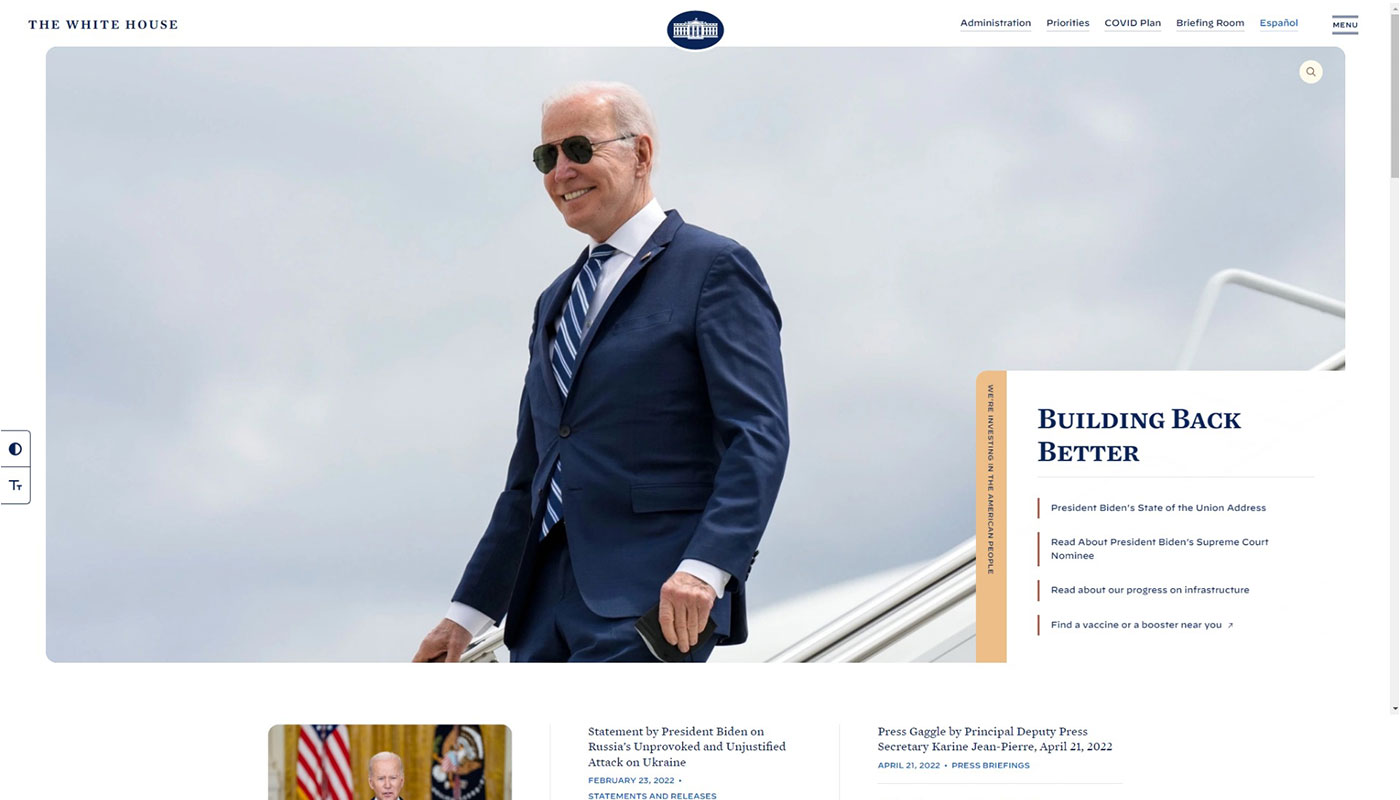 The White House | WordPress Website The White House | WordPress Website