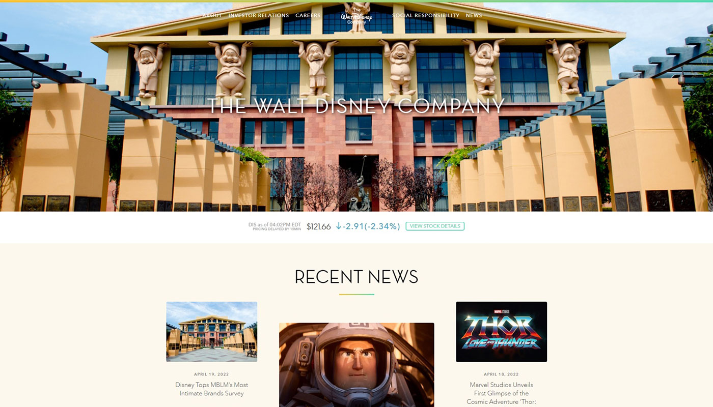 Walt Disney | WordPress Website Design Walt Disney | WordPress Website Design